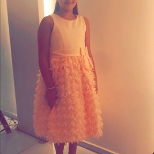 Big girls pink wedding dress